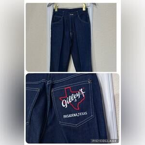 Vintage Gilley’s Pasadena High-Waisted Jeans - Dark Wash Embroidered Back Pocket